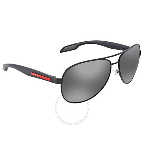 prada sport ps 53 ps 1bo7w1 62|Prada Linea Rossa Grey Mirror Pilot Men's .